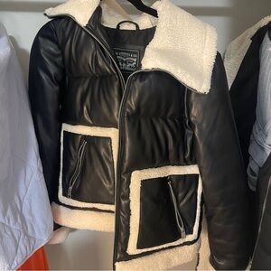 Levi’s Leather Shearling Jacket